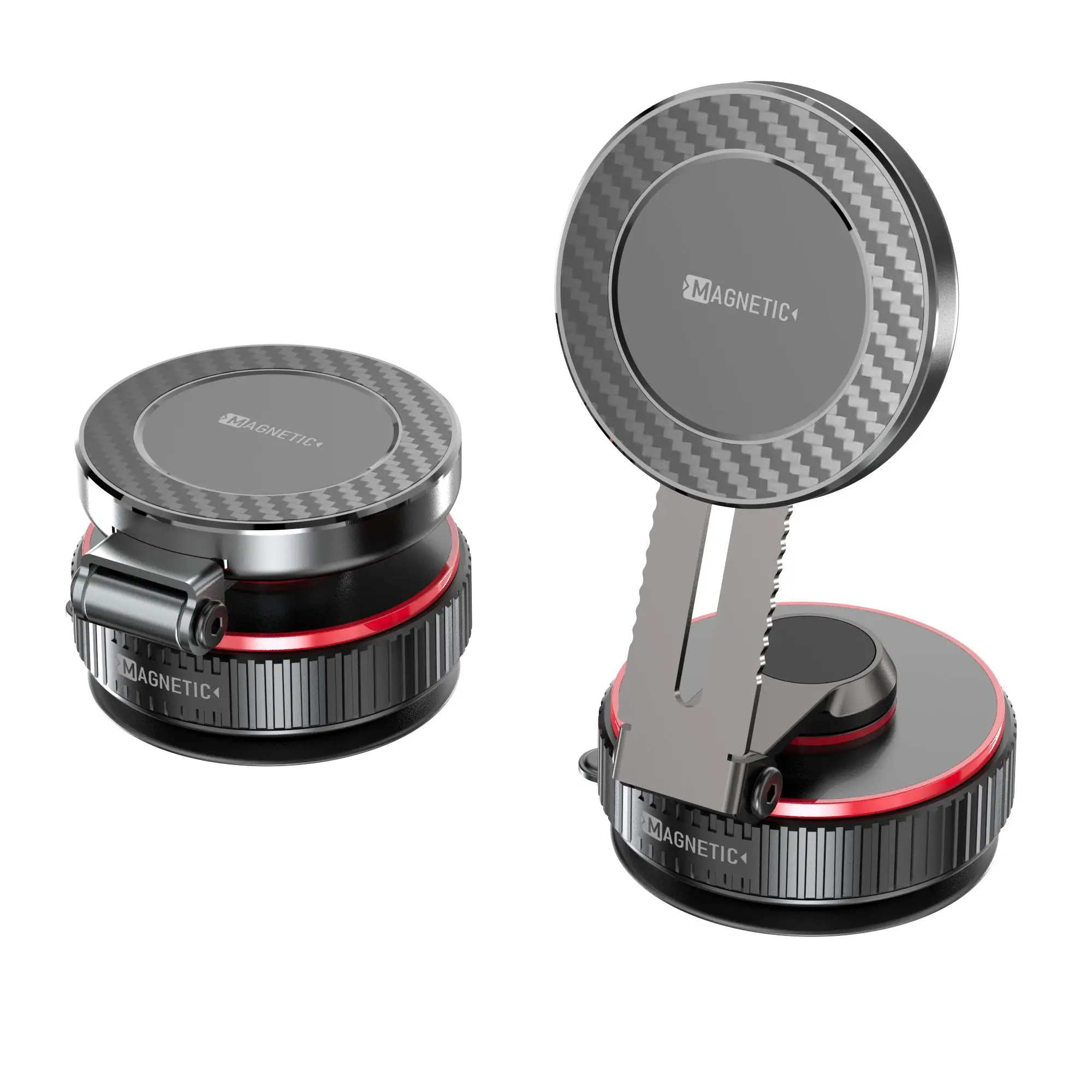 K99 Podwójny Metalowy Uchwyt Magnetyczny 360° Teleskopowy 📱