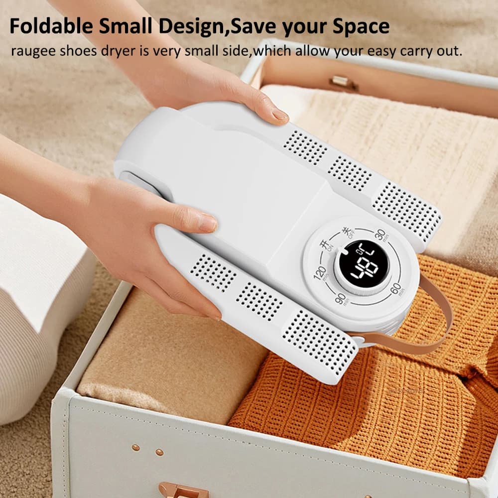 Przenośna składana elektryczna suszarka do butów 220V 👟