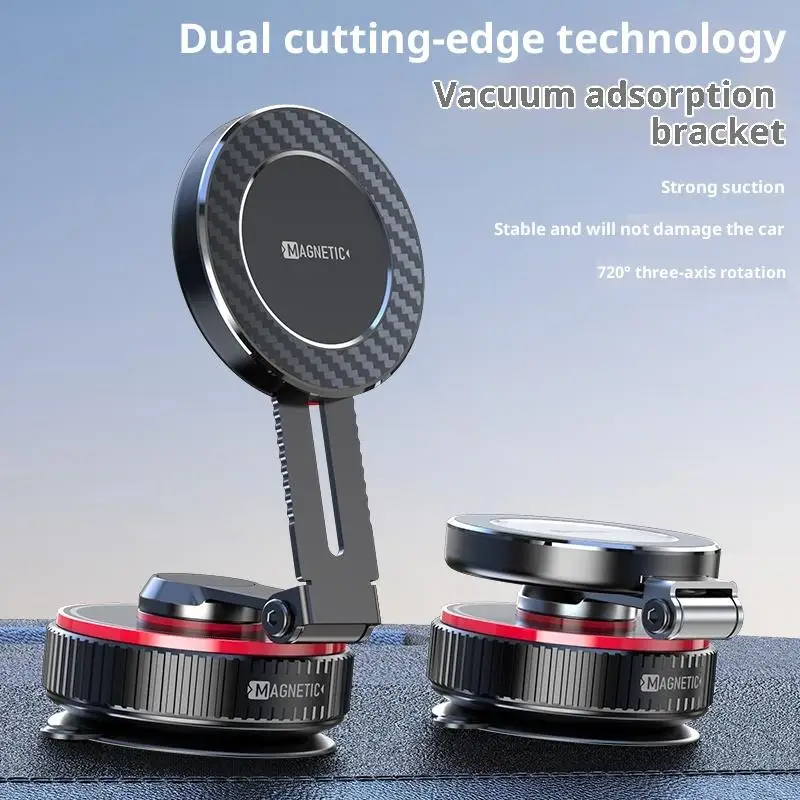 K99 Podwójny Metalowy Uchwyt Magnetyczny 360° Teleskopowy 📱